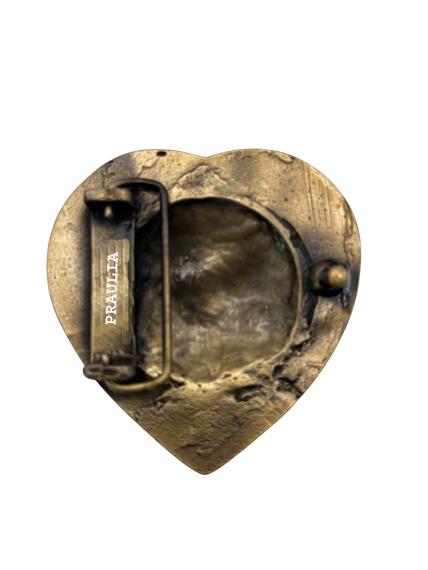 Hebilla Corazón Canela Bronce