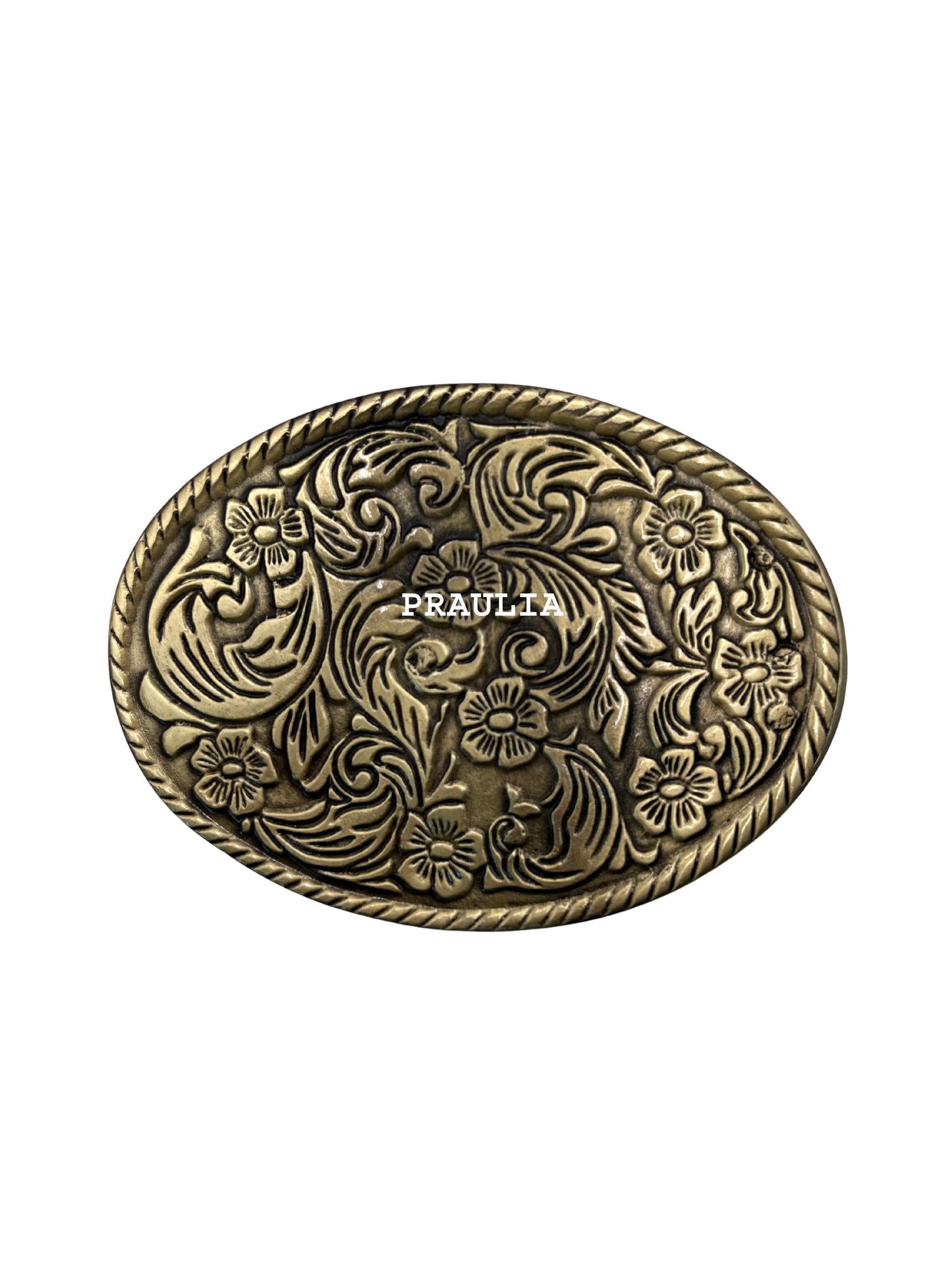 Hebilla Flora Bronce